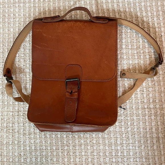 Vintage Leather Backpack - Picture 5 of 7